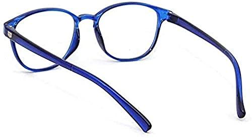 FWO FWO Reading Glasses For Men Anti Glare Reading Power Glasses 1.00 1.25 1.50 1.75 2.00 2.25 2.50 2.75 3.00 3.25 3.50 3.75 4.00 Blue Round For Unisex (1.75)