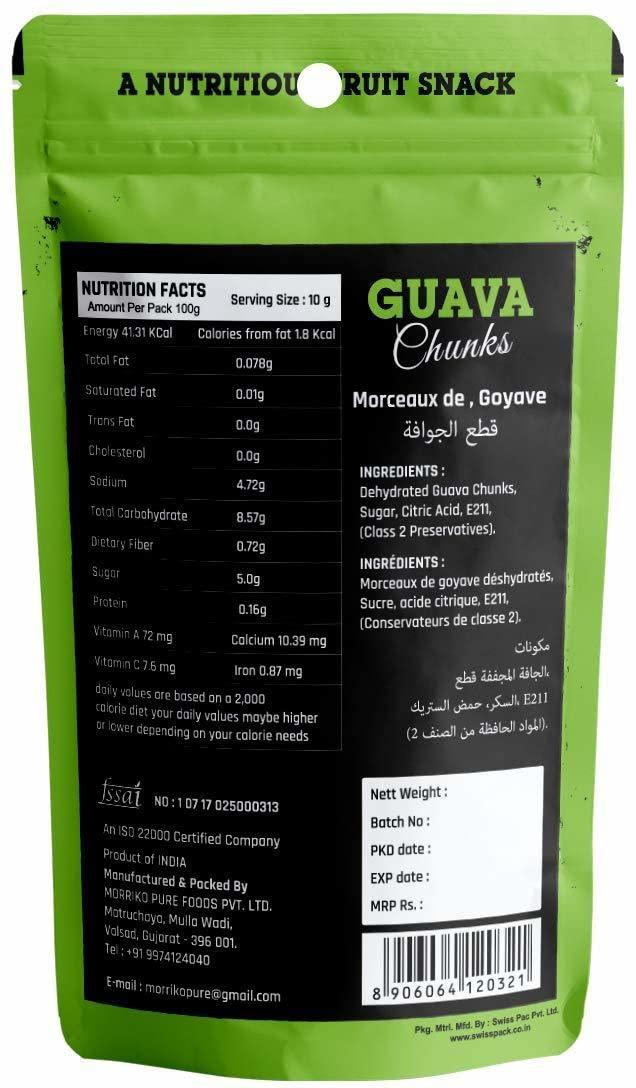 Kamdhenu Foods Kamdhenu Foods Dried Fruit Guava Chunks Healthy Candy | Snacks, Pack of 2 | 100gm Each