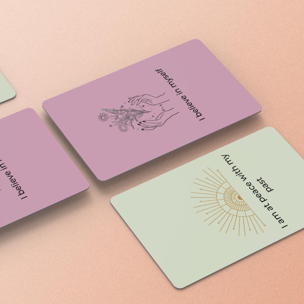 Acute Xoxo 40 Self Care Cards for Women | Positive Affirmation | Body and Mind Positivity | Self Love, Motivation, Kindness Cards | Colourful Cards. Great Gifts