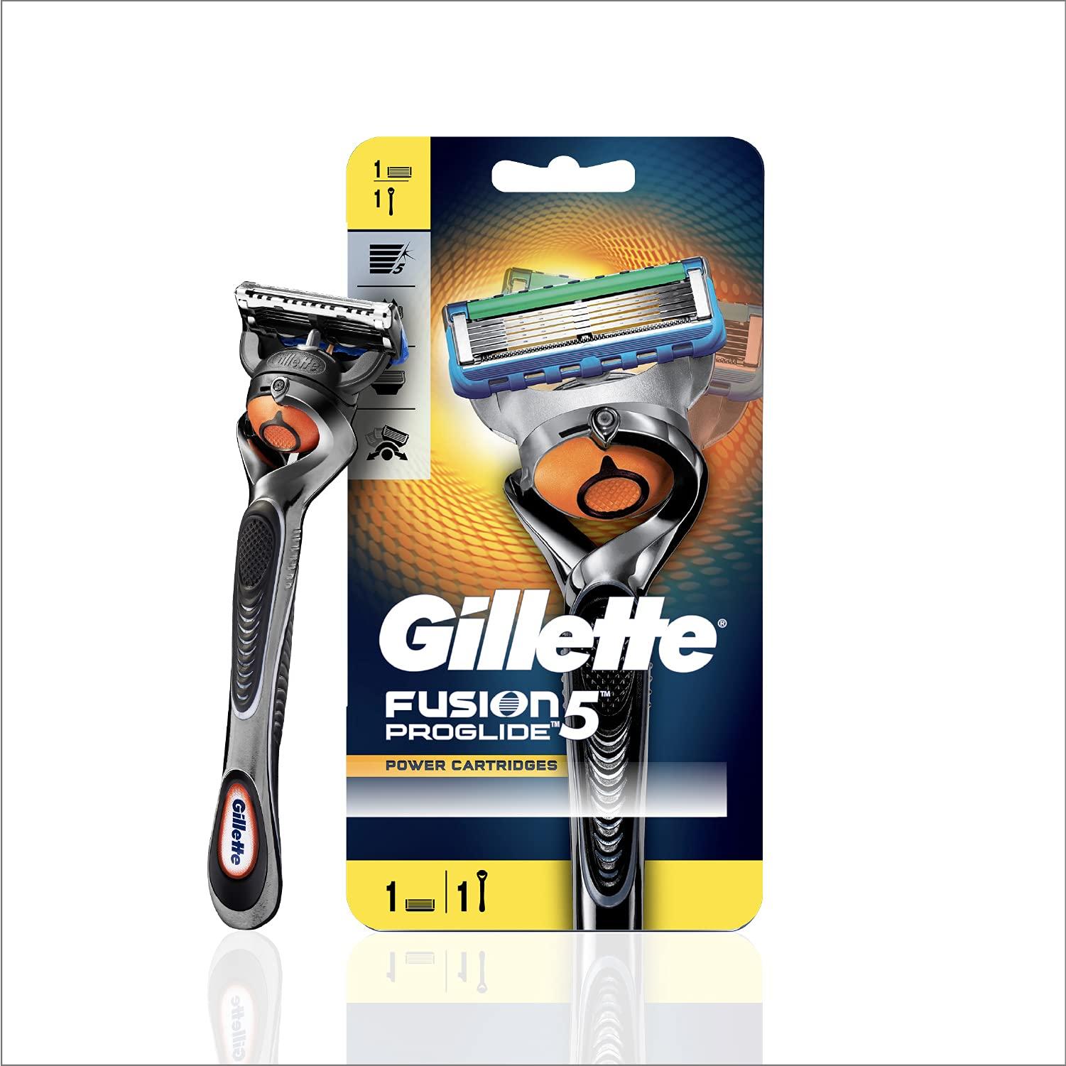 Gillette Gillette Classic Regular Pre Shave Foam, 418g with 33% Extra Free & Proglide Men's Grooming Razor with Flexball Technology - Adapts to Facial Contours (1 pc)