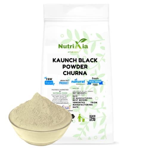Purna Tattva Black kaunch beej powder-kavcha kala -Kaunch kala-Mucuna Pruriens - Cowhage Seed (250 Gms)