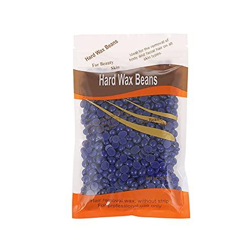POOWE Hair Removal Wax Bean Body Hair Remover Hard Wax Beans No Strip Depilatory Hot Hard Wax Hair Removal Bean (Purple)-POOWE