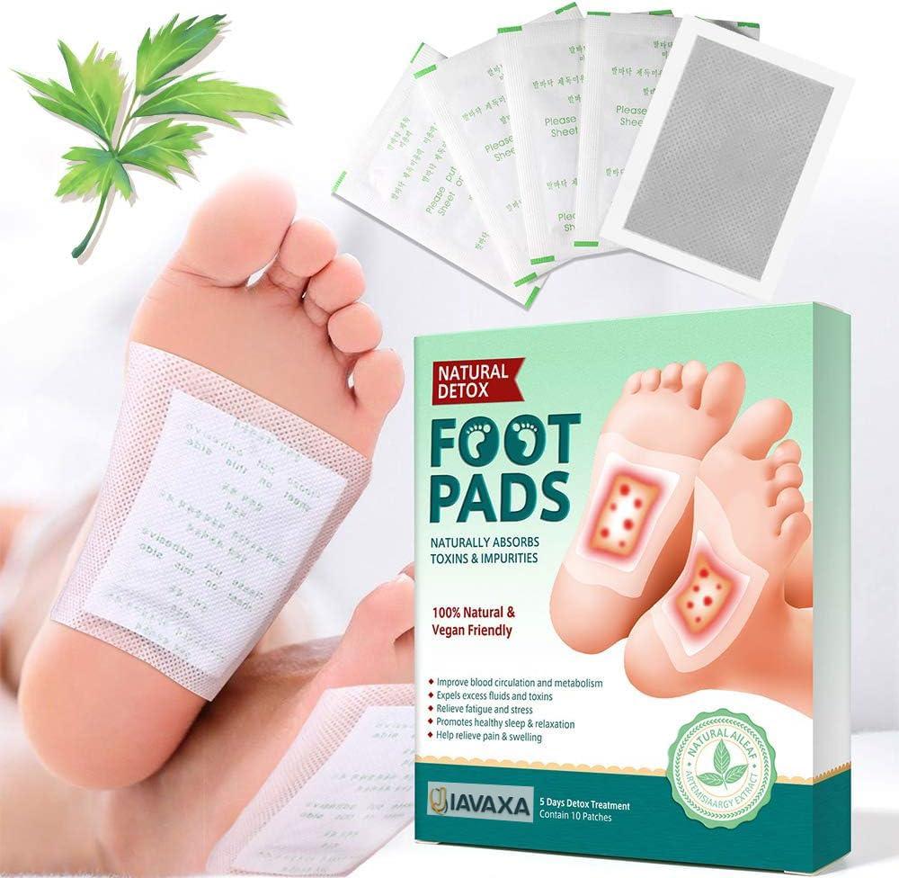 JIAVAXA Detox Foot Patches, Pain Free Foot Pads for Stress Relief Sleep, Remove Toxins Cleansing Detox Foot Patches Kit for Release Body,Natural ingredients Ginger Adhesive Foot And Body (PADS DETOX PAD K 20)