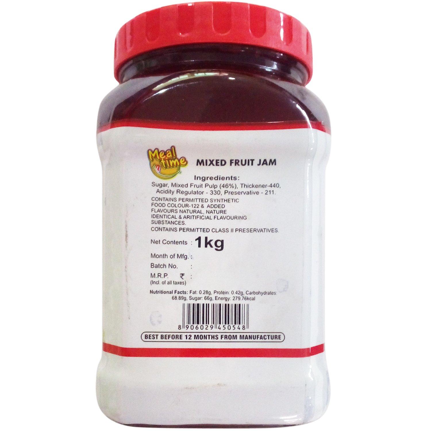 Meal Time Meal Time Jam - Mixed Fruit, 1kg Jar