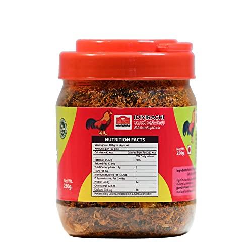 Malabar FOODS Malabar FOODS Chicken Idiyirachi, Pounded and Fried, Cooked and Ready to Eat, 250gm, Pack of 4