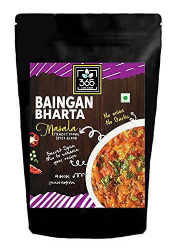 365 STORE TO DOOR 365 STORE TO DOOR Indian Spice - Jain Baigan Bharta Masala, 250 gm | Homemade Powdered | for Healthy Cooking | Ready to use | All Seasonings Spices | Pure & Hygiene | Spice Mix – Pack of 1