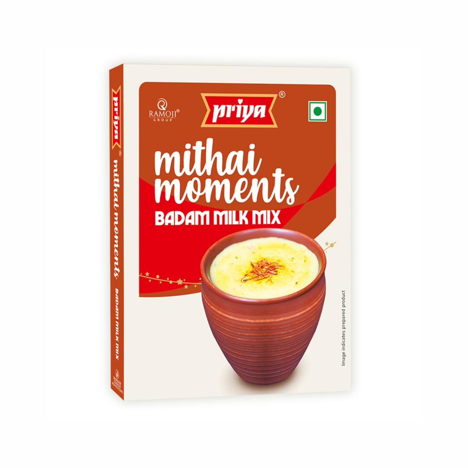Priya Priya Instant Badam Milk Mix, 200g (Pack of 2)