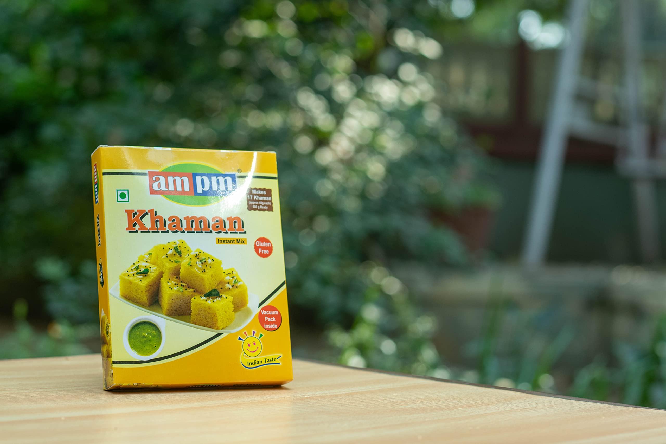 AM PM AM PM Instant Khaman Dhokla Ready Mix Pack of 2 400G