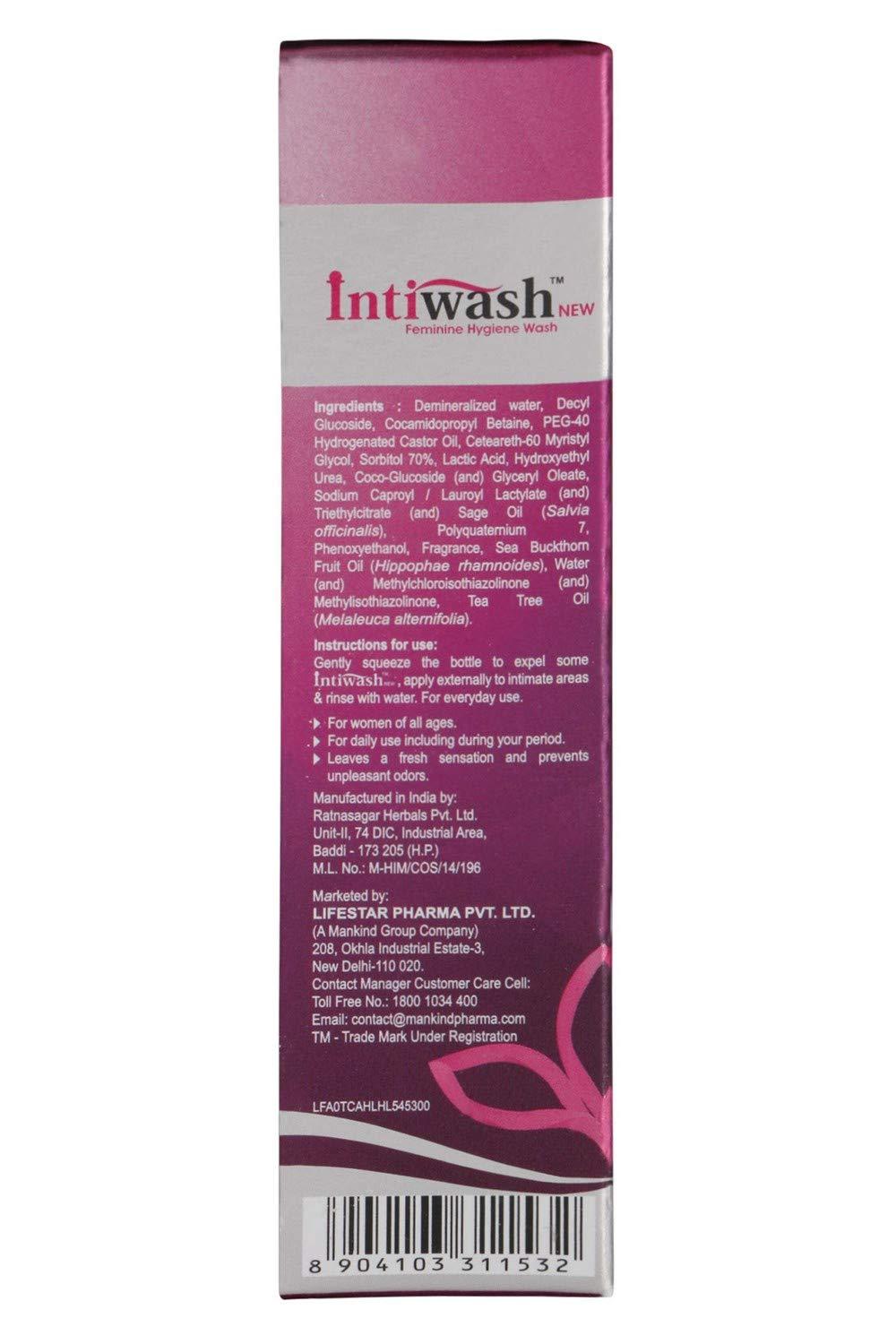 Intiwash New Intiwash New Feminine Hygiene Wash - 50 ml (Pack of 3)
