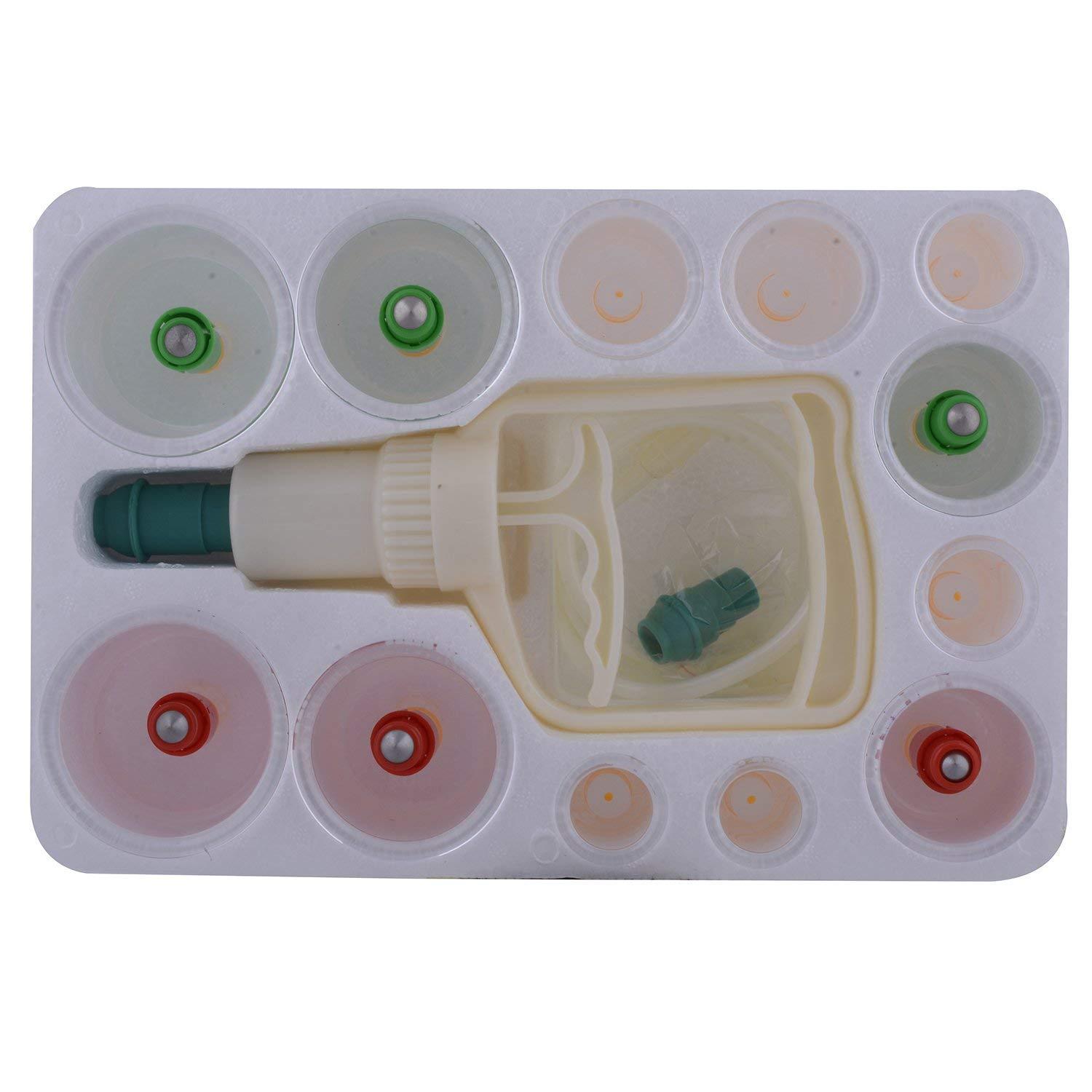 Kangzhu Kangzhu 12-Cup Biomagnetic Chinese Cupping Therapy Set Body Health Care