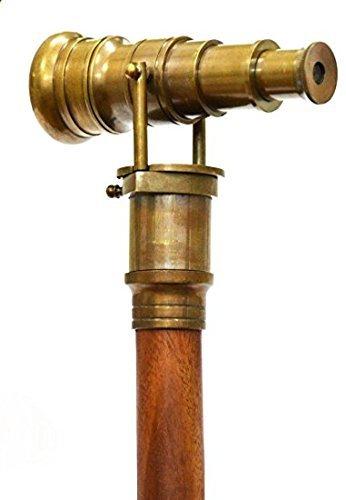 NavaFresh Basics G.E Walking Canes Antique Telescope Walking Stick