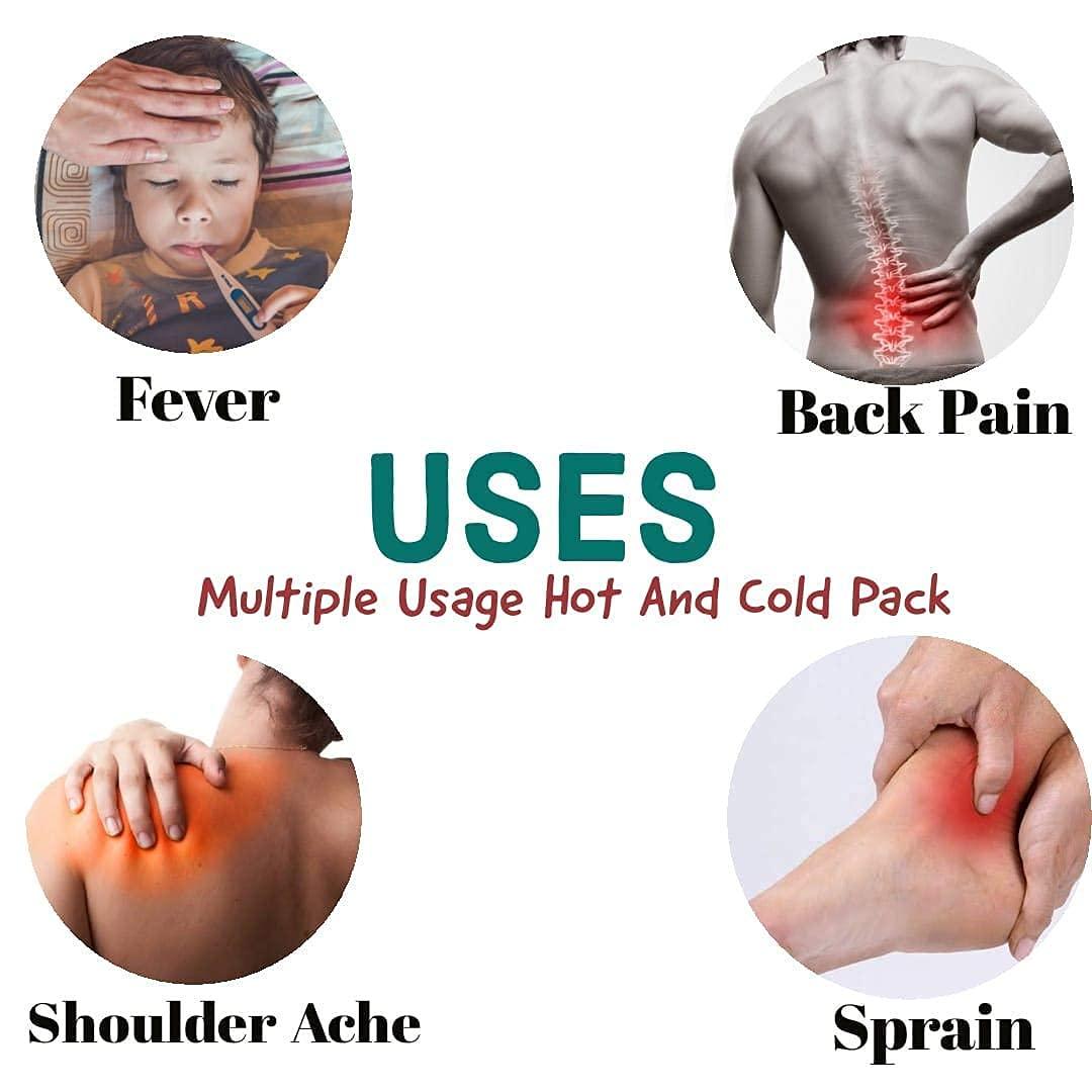 DEBIRE DEBRIE Reusable Hot & cold Gel Pack & Microwaveable Pad Pain Relief Therapy (Dark Blue,Pack of 1)