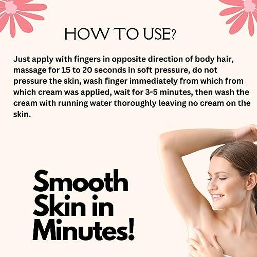 PurePINK PurePINK Organic Hair removal Cream | With No Itching Formula | No Side Effects | No Odour Pack Of 2 (60gm each)