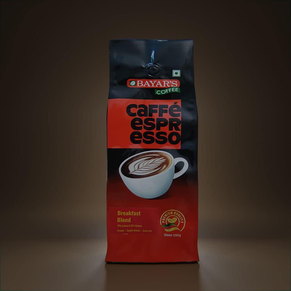 BAYAR'S Bayar\'s Breakfast Blend Coffee Beans 500 g, 70% Arabica, 30% Robusta, Roasted Coffee Beans