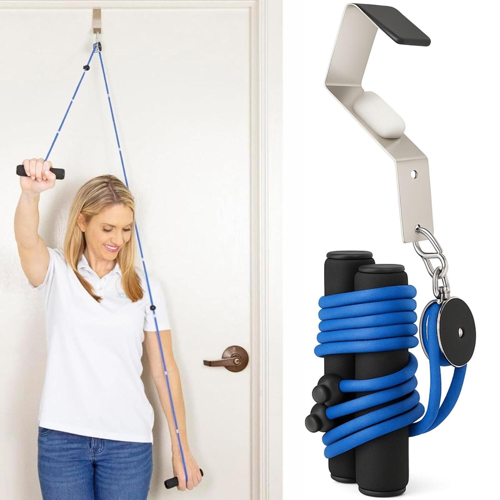 VIVE Shoulder Pulley by Vive - Over Door Rehab Exerciser for Rotator Cuff - Home Cable Arm Rehabilitation Exercise System for Frozen Shoulder, Physical Therapy, Flexibility, Range of Motion and Stretching.
