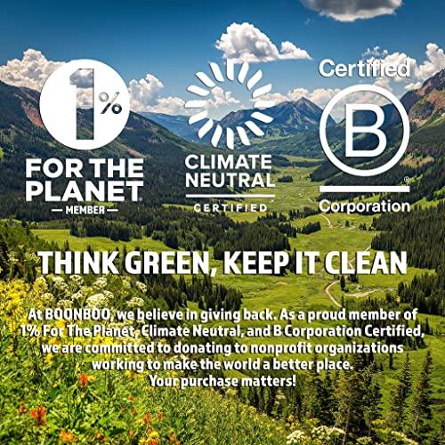 Synergy Products Boonboo Dental Floss | 33 yards/30m Bamboo Fiber With Activated Charcoal | Glass Bottle & Cutting Lid | Candelilla Wax & Mint Flavor | Biodegradable & Sustainable | Plastic- Free