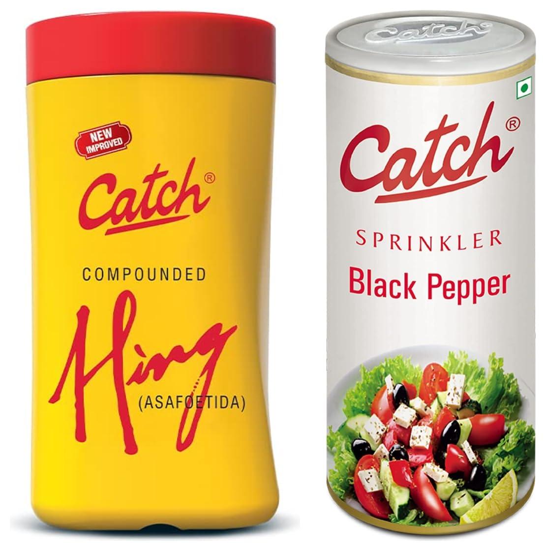 catch Catch Compounded Hing, 100g & Catch Black Pepper Sprinkles, 100g