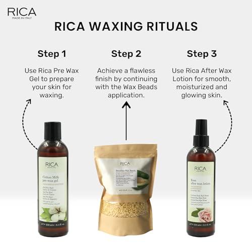 RICA Rica Brazilian Beads, Stripless & Painless Hair Removal Wax For Men & Women| Quick & Easy Tan Removal Waxing For Face, Armpit & Bikini Areas| 150 gm, Pack of 1