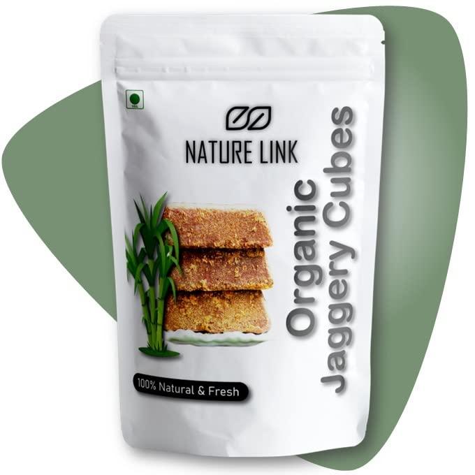 Nature Link Nature Link Organic Jaggery Cubes Gud / Desi Gur (Fresh, Pure, Natural, No Preservtives, Chemicals Free) - 100gm