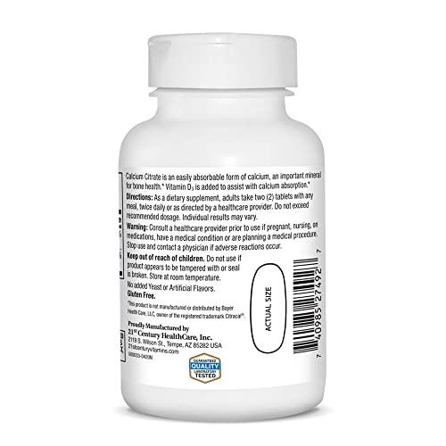 21ST CENTURY 21st Century Calcium Citrate Plus D Maximum Caplets, 75 Count