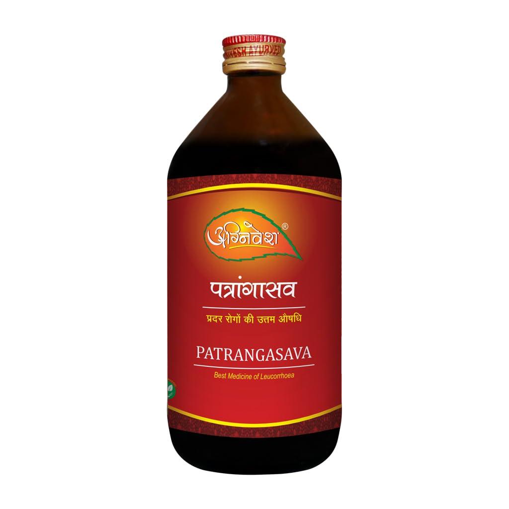 AGNIVESH Agnivesh Patrangasava Syrup/450Ml/Useful In Anaemia, Weakness Due To Loss Of Blood, Leucorrhoea & Menometrorrhagia With Pain