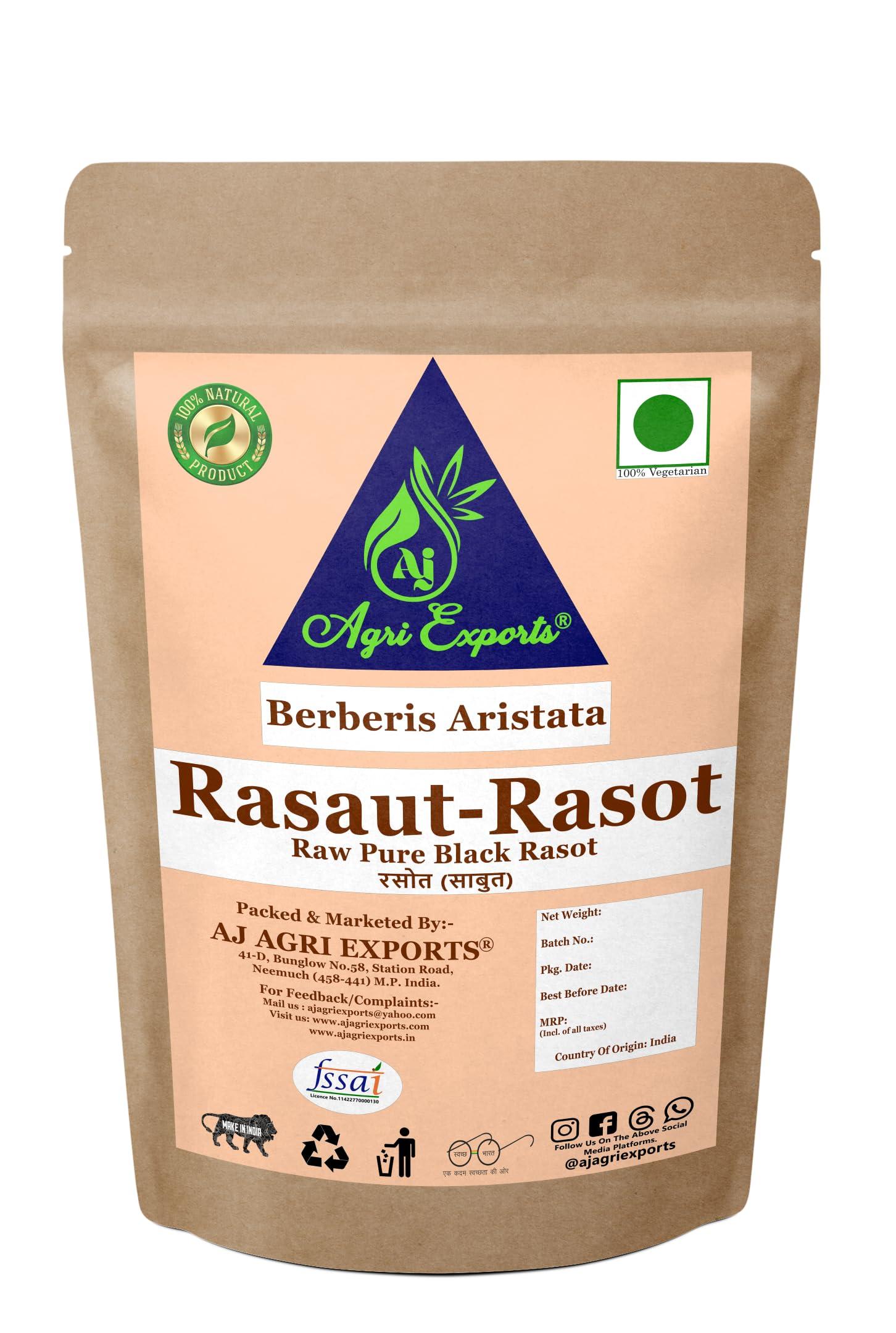 AJ AGRI EXPORTS AJ AGRI EXPORTS Rasot - Rasaut - Rasont - Shudh Rasot - Shudh Rasont - Daru Haldi Ki Rasot - Black Rasot - Berberis Aristata - (100Gram)