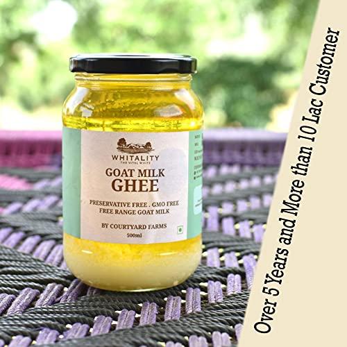 Courtyard Courtyard Farms Goat Milk Ghee - 100% Natural I Grass Fed I Traditional I 500ml Glass Jar