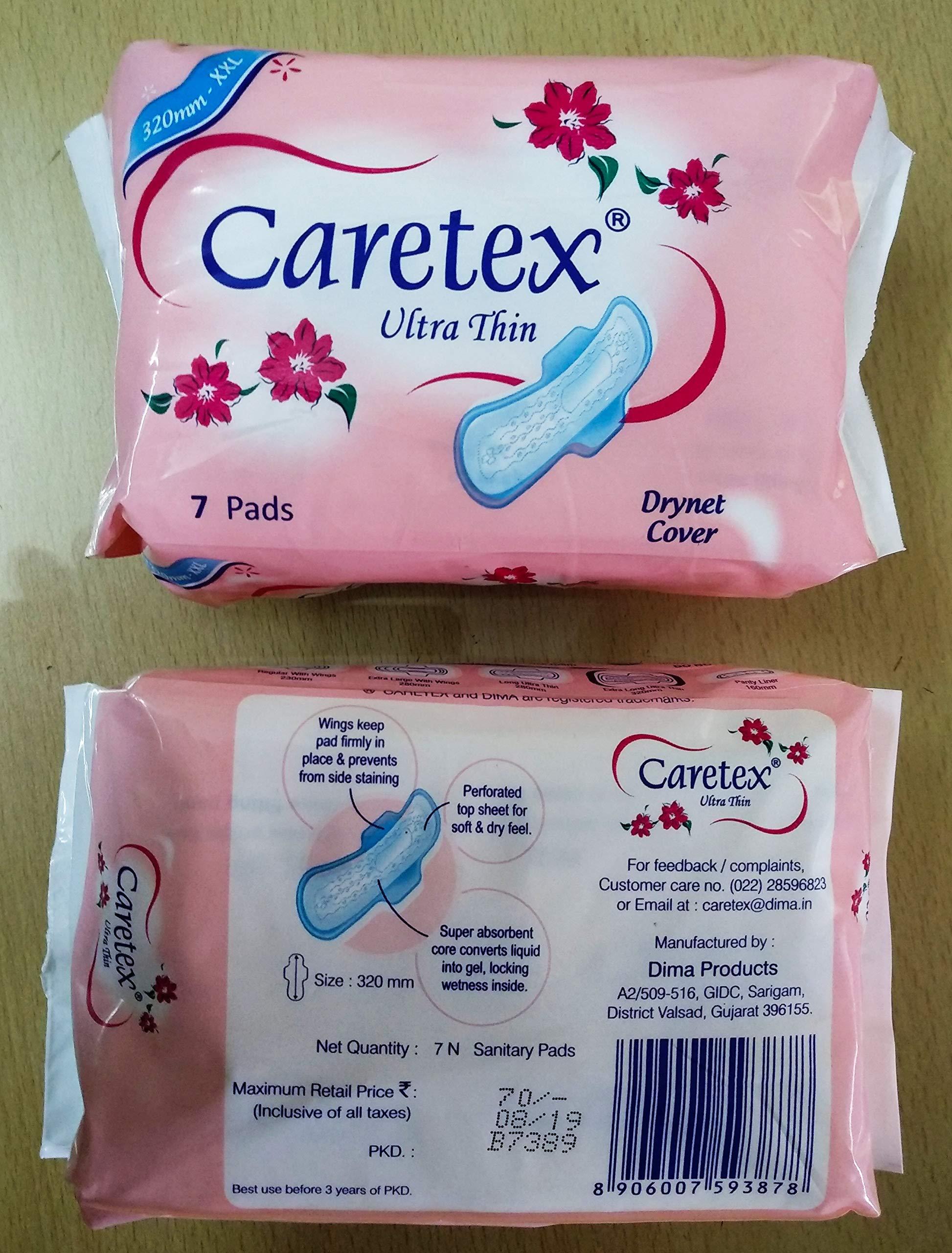 Caretex Caretex Ultra Thin Sanitary Pads with Wings 320mm (16)