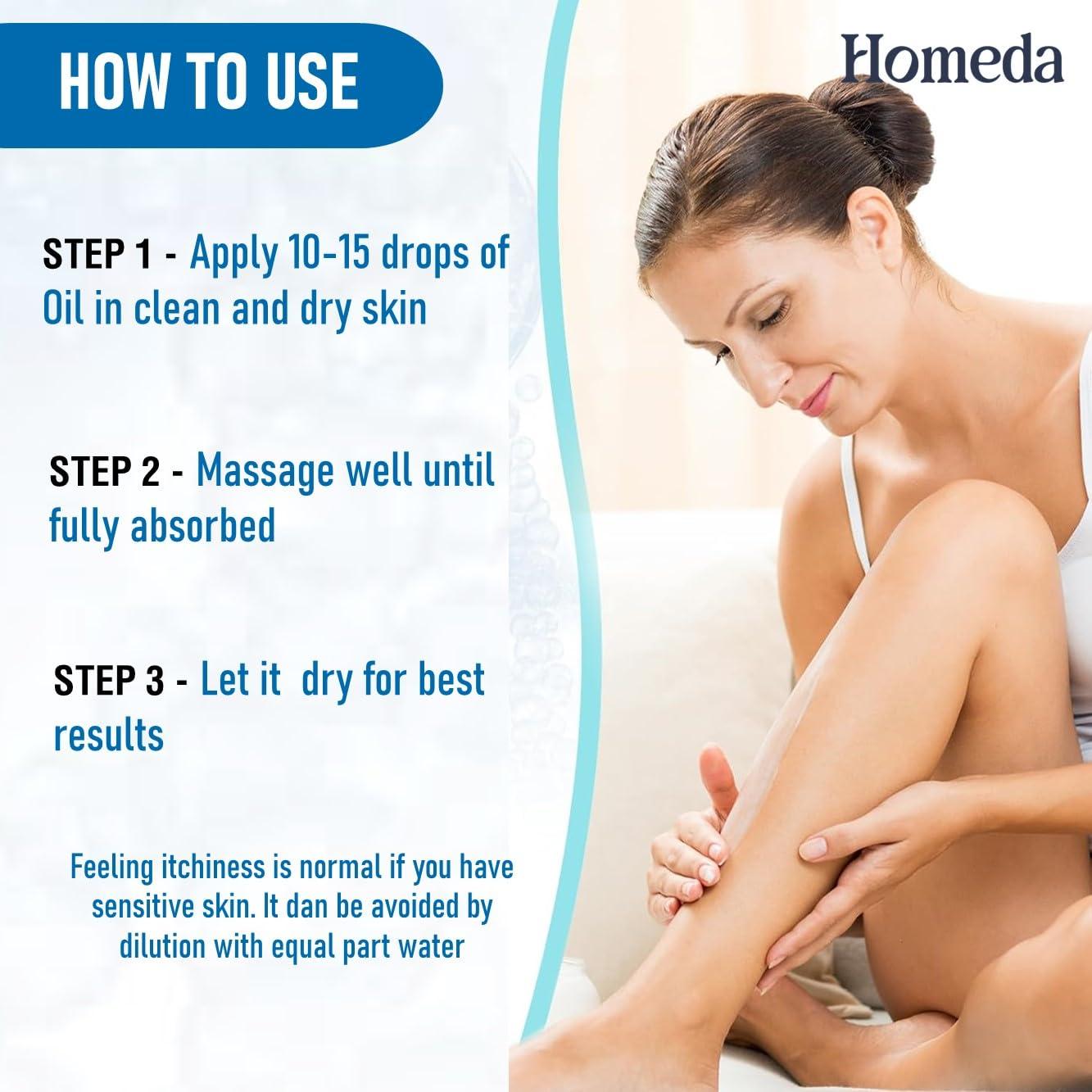 Homeda Homeda Magnesium Oil for Feet - Pure Magnesium Spray for Feet (200 ml), Topical Magnesium Lotion for Sleep, Magnesium Chloride Oil Spray, Macgesia oil 200ml Oil for Pain Relief (Pack of 2)