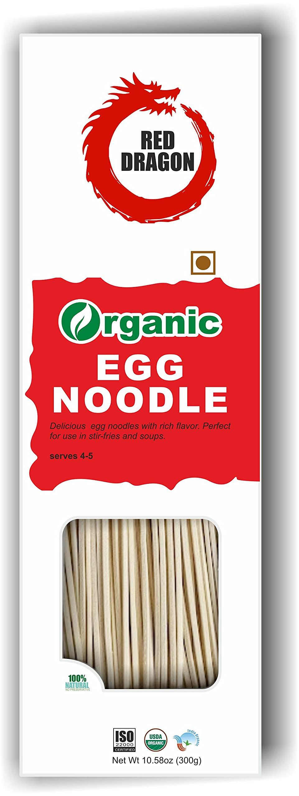 Red Dragon Red Dragon Chinese Non Sticky Egg Noodles Fresh And Delicious Organic Tasty Cuisine 300g (Pack of 1) |No Preservatives
