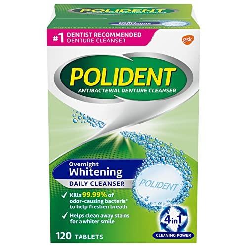 Polident Polident Antibacterial Overnight Denture Cleanser Triplemint - 120 Tablets