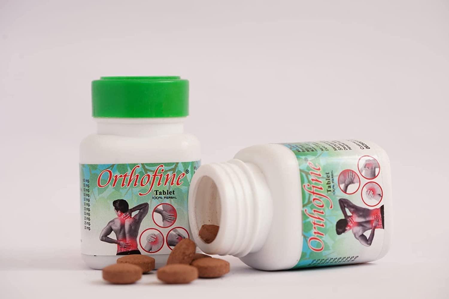 Generic Orthofine Herbal Tablet For Joints & Muscles Pain - 20 Tablet In Pack - Multicolor