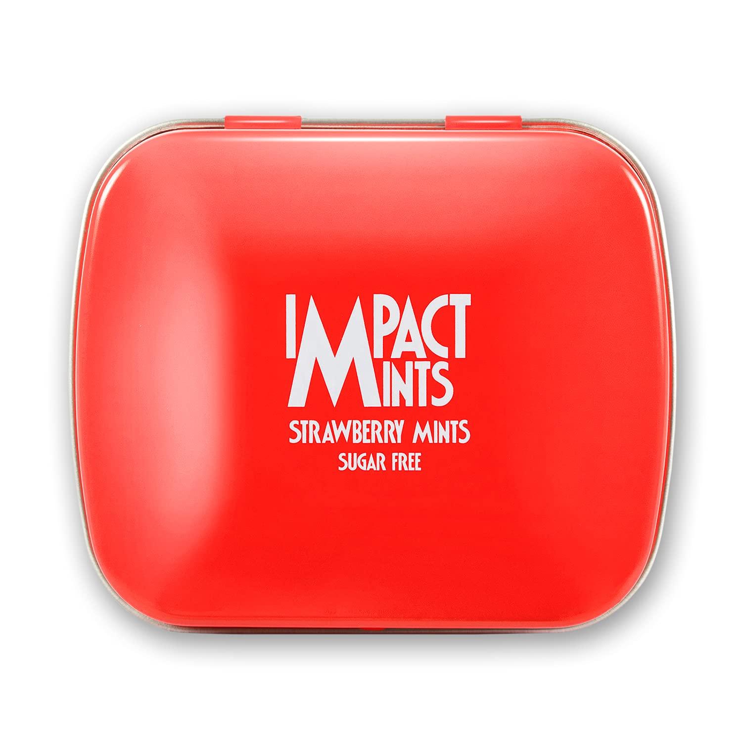 Impact Products Impact Mints Sugar Free Mints Strawberry 14g - Pack of 3, 42 g