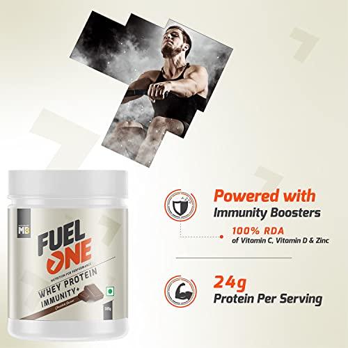 MuscleBlaze MuscleBlaze Fuel One Whey Protein, 24 g Protein, 5.29 g BCAA & 4.2 g Glutamic Acid (Chocolate, 500 g / 1.1 lb)