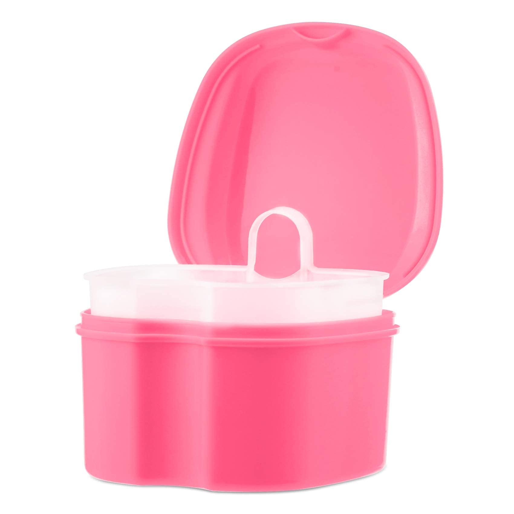 Annhua Annhua Denture Retainer Container Case Cleaning,Denture Bath Box False Teeth Storage Box - Leak Proof and Lid Waterproof