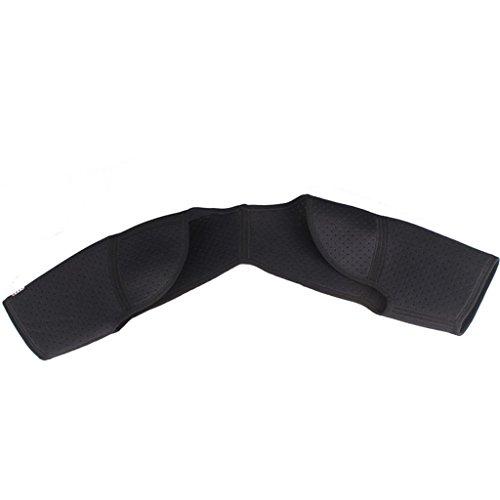 Generic Neoprene Double Shoulder Protector Brace Support Strap Wrap Belt Band Black