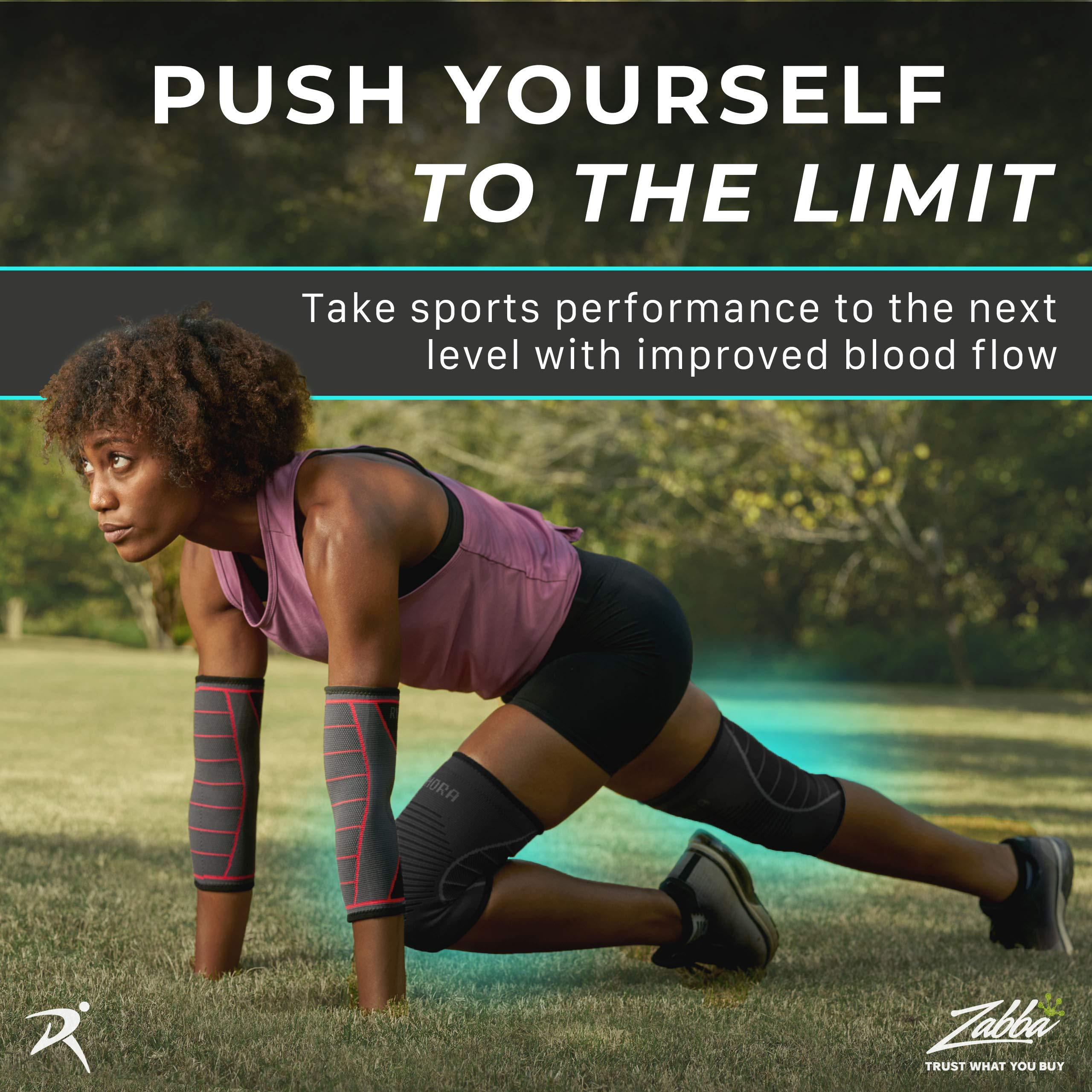 Rymora Rymora Knee Brace for Men - Knee Sleeve Compression Knee Brace for Women - Knee Support for Running Pain Relief Arthritis ACL MCL Compression Sleeve