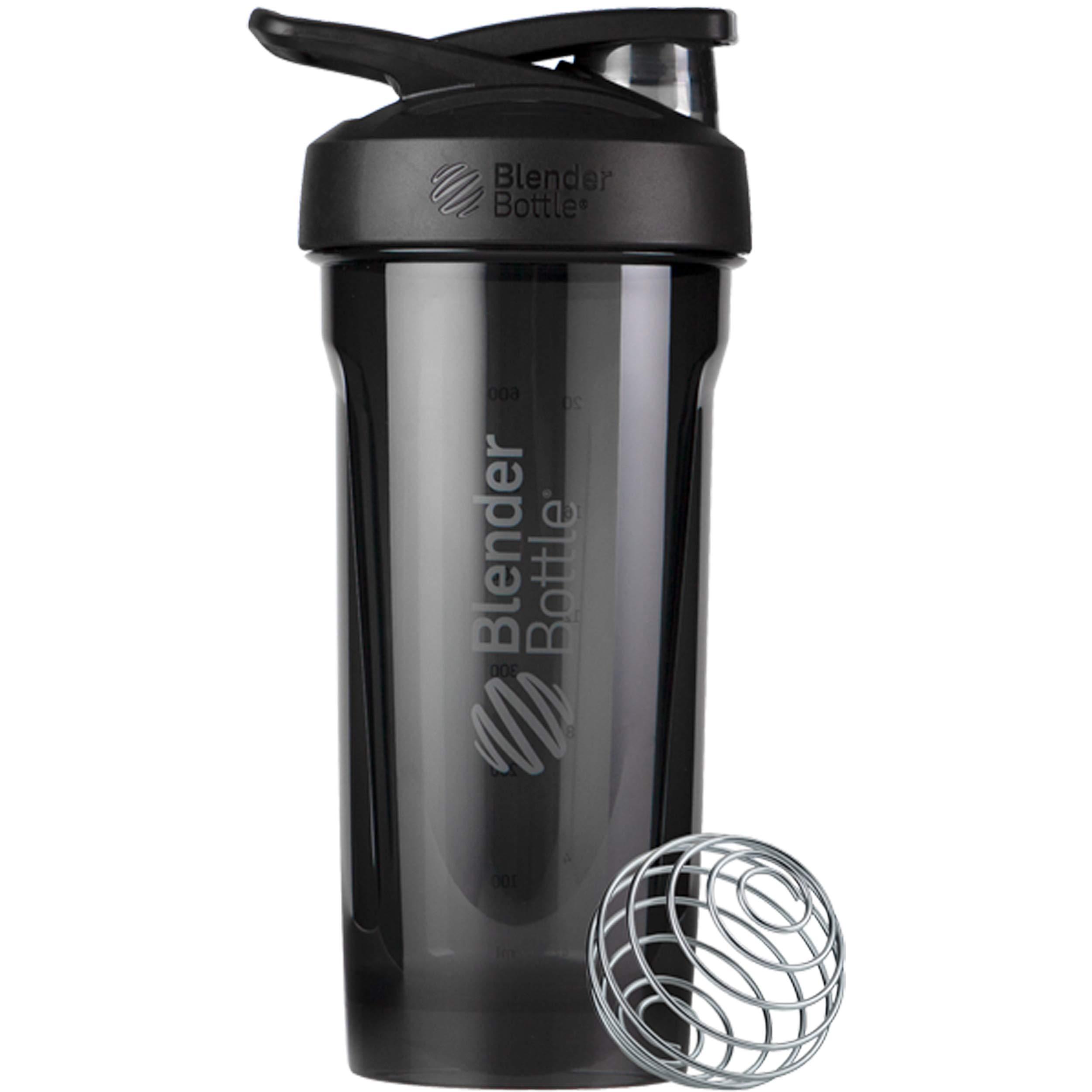 Blender Bottle BlenderBottle Strada Tritan Shaker Bottle with Locking Lid, 28-Ounce, Black