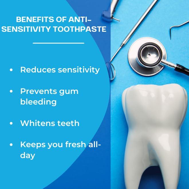 Sensora SENSORA Sensitivity Releif Toothpaste For Sensitive Gums | Pack of 06 | Buy 6 get 10 (6 Super soft brushes and 4 tongue cleaners FREE)