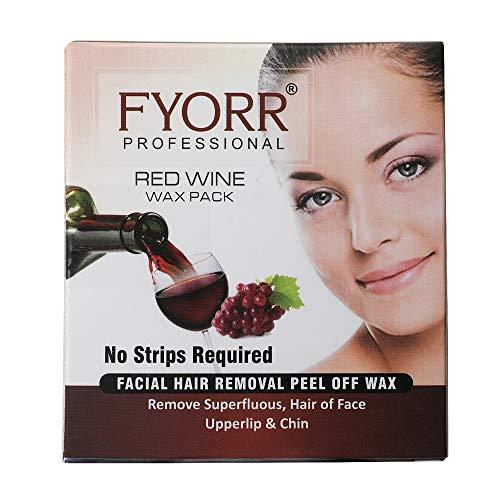 FYORR Fyorr Facial Katori Peel-Off Wax Combo of 3 Red Wine - 80gm each