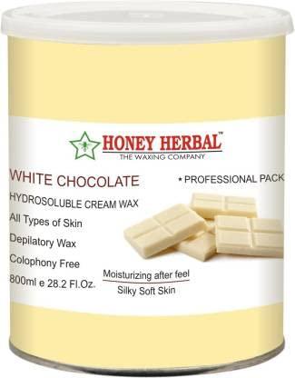 Clinch Hair Removal Hot Wax | Hair Removal Wax For Arms, Chest, Legs, Back and Full Body | For Men & Women | All Skin Types  800gm (White Chocolate)