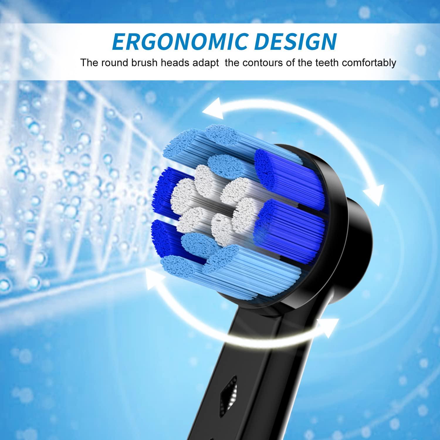 FREZAHN 8pcs Replacement Toothbrush Heads Compatible with Oral B Electric Toothbrush - Replacement Toothbrush Heads Compatible with Braun Oral B Toothbrush