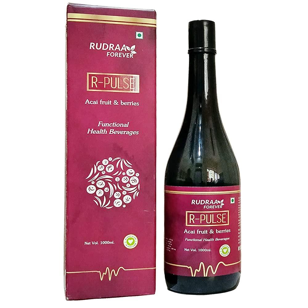 Rudraa Forever R-Pulse Acai Fruit & Berries Juice to Boost Immunity Health Drink 1000 ml