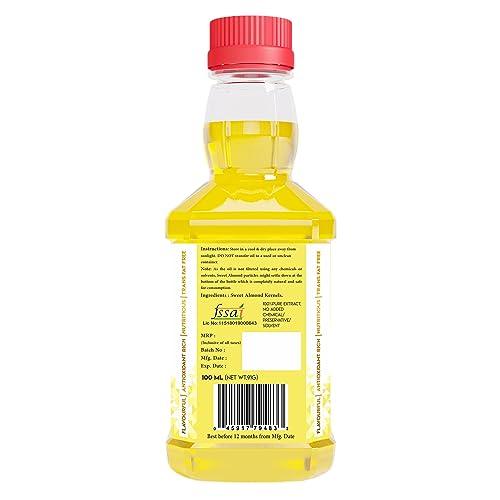 IndicWisdom IndicWisdom Wood Pressed Sweet Almond Oil 100 ml (Cold Pressed Sweet Almond Oil - Extracted on Wooden Churner)