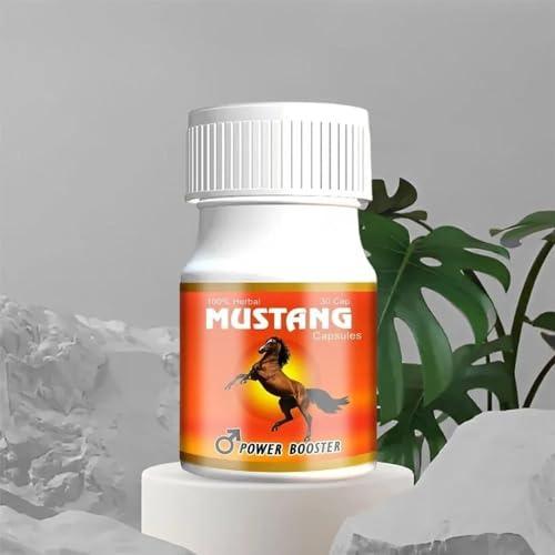Generic Mustang Power Booster Capsules Boost Men Muscle Growth and Energy Ayurvedic 30 Capsules