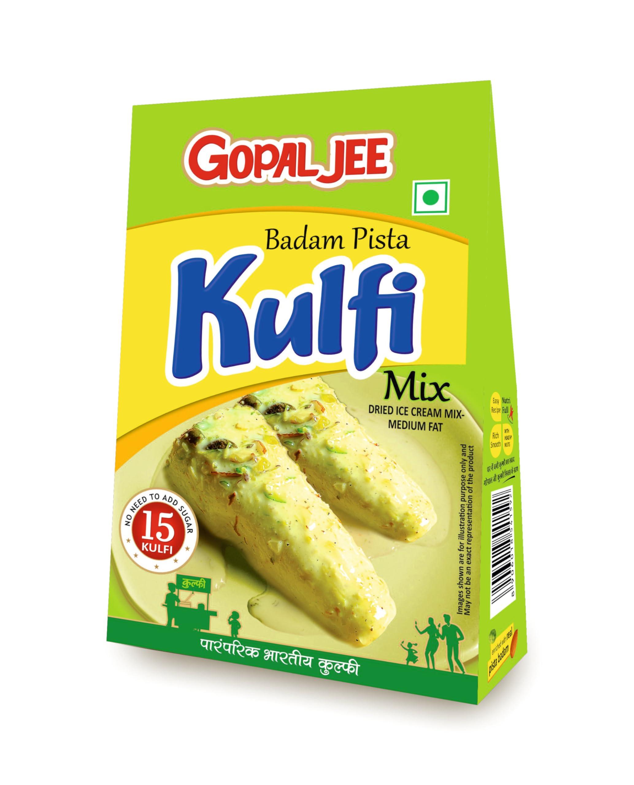 GOPAL JEE GOPAL JEE Kulfi Mix Powder (Badam, Pista Flavour) 150g