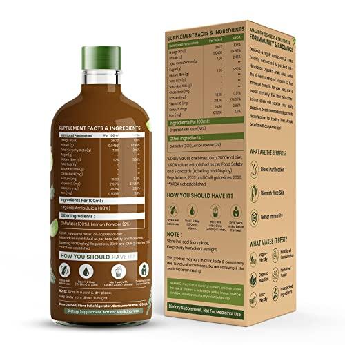 HIMALAYAN ORGANICS Himalayan Organics Organic Amla Juice | Supports Immunity, Gut Health, Strong Hair | Natural Organic Juice For Detox (1L)