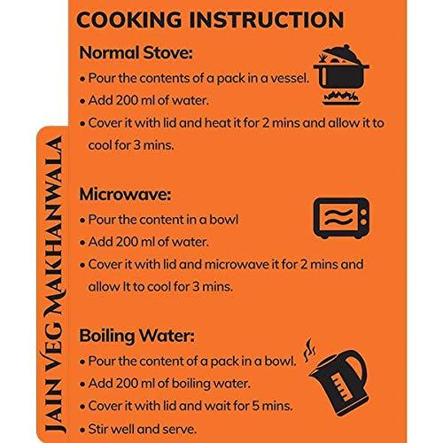 Bowlful BowlFul Jain Veg Makhanwala, 60 gms, Mildly Spicy Red Gravy with Mixed Vegetables and without Onion or Garlic. 100% Natural, Freeze Dried Food