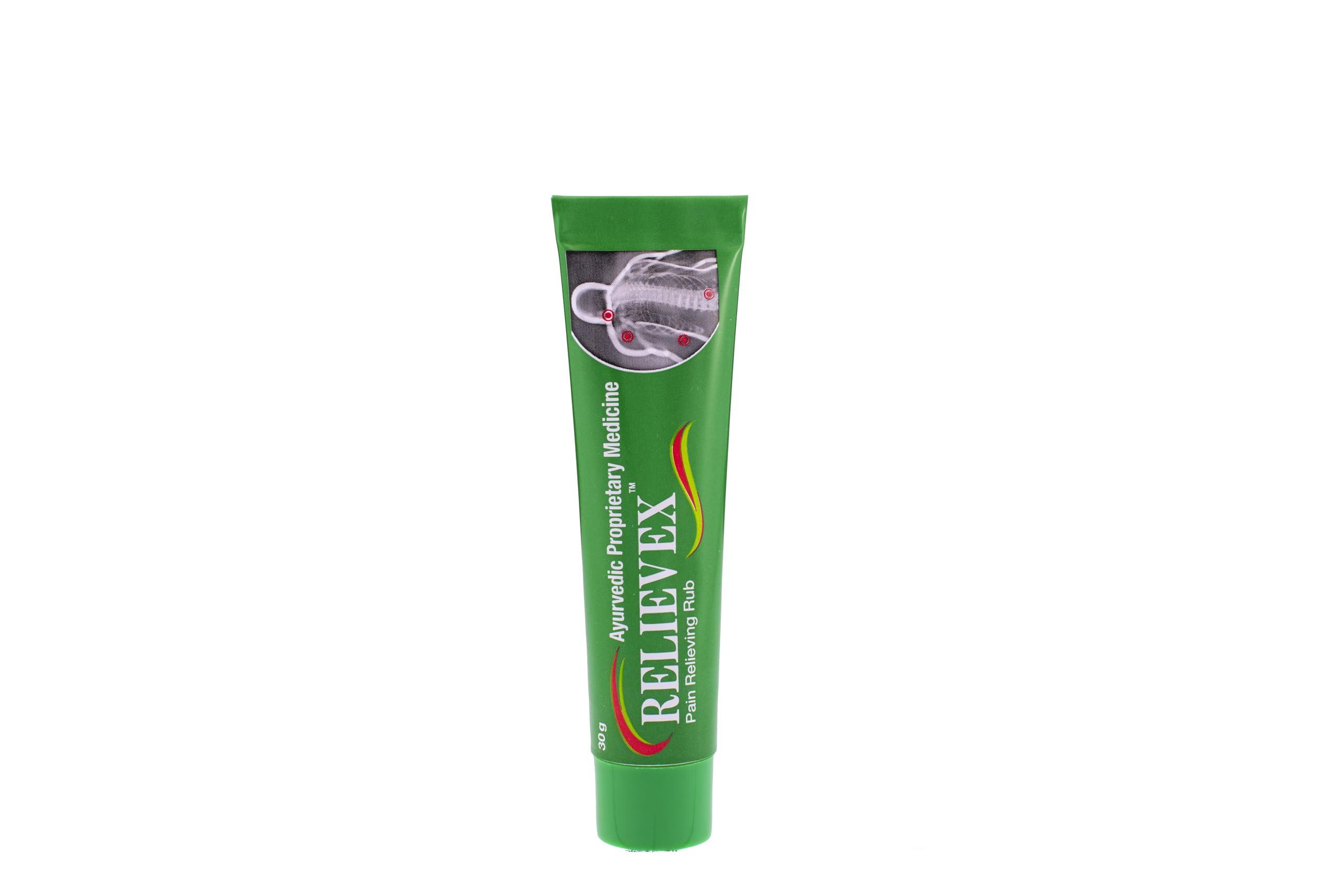 Relievex Relievex Ointment 30gms Pain Relieving Rub (Pack of 4)