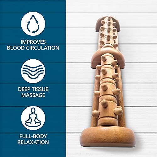 TheraFlow TheraFlow Deep Tissue Acupressure Foot & Heel Massager Roller (Dual Foot) - Reflexology Tool For Myofascial Release & Trigger Point Acupressure